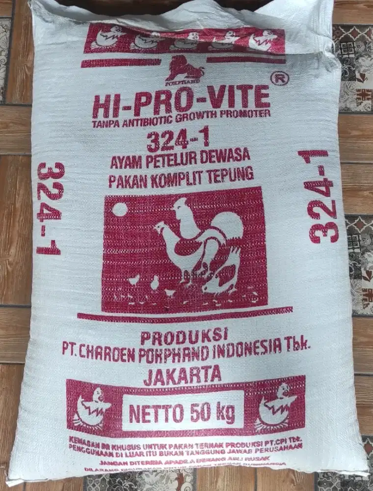 Pur ayam petelur 324-1 charoen pokphand pakan telur komplit layer 50kg