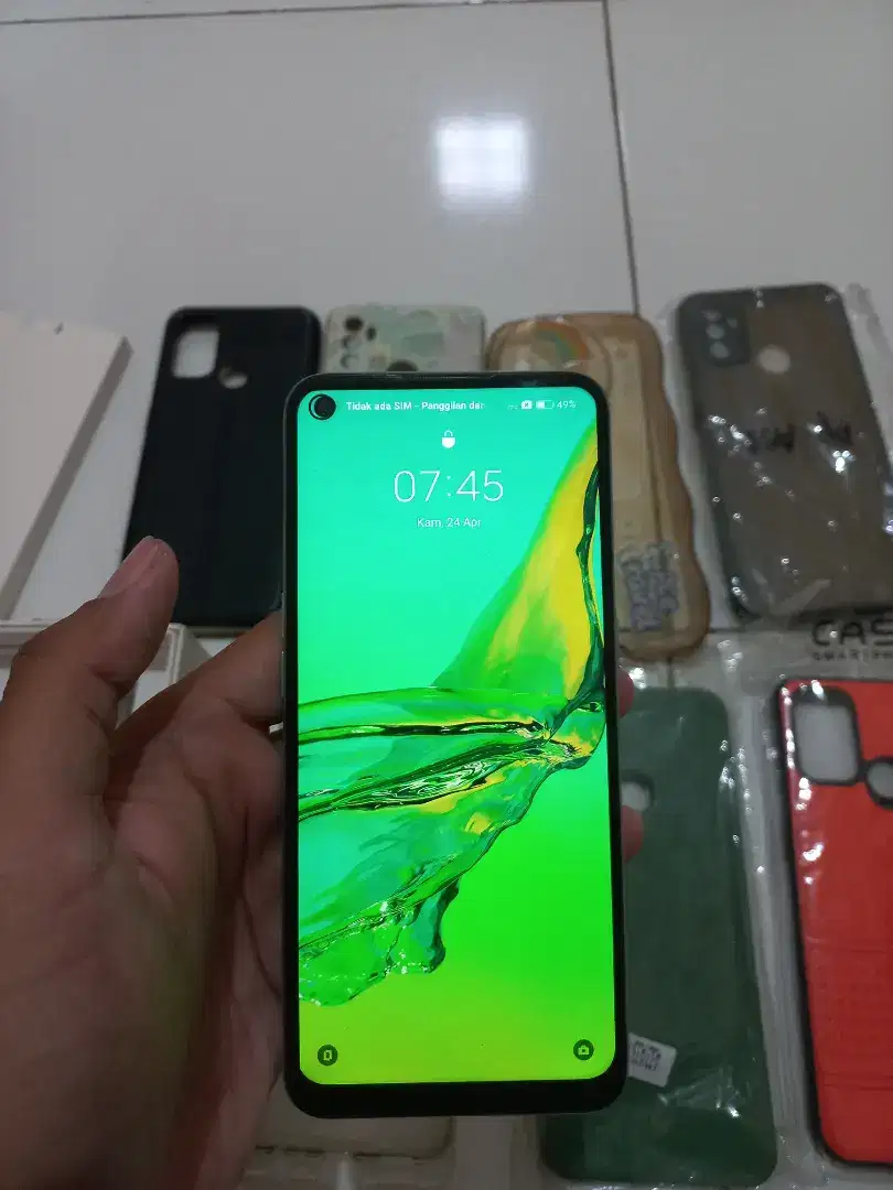 Hp Oppo A53 MRAM 4/128GB Warna Green Light Mulus Fullset