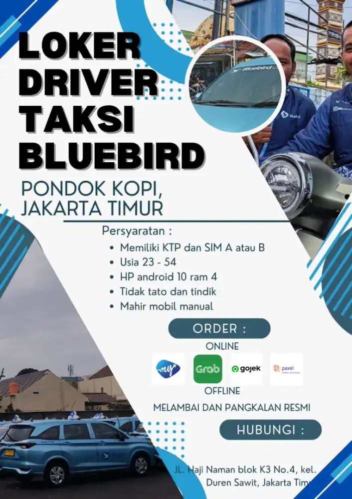 Driver Taksi Blue Bird