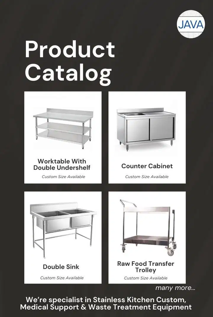 KITCHEN SET STAINLESS STEEL CUSTOM