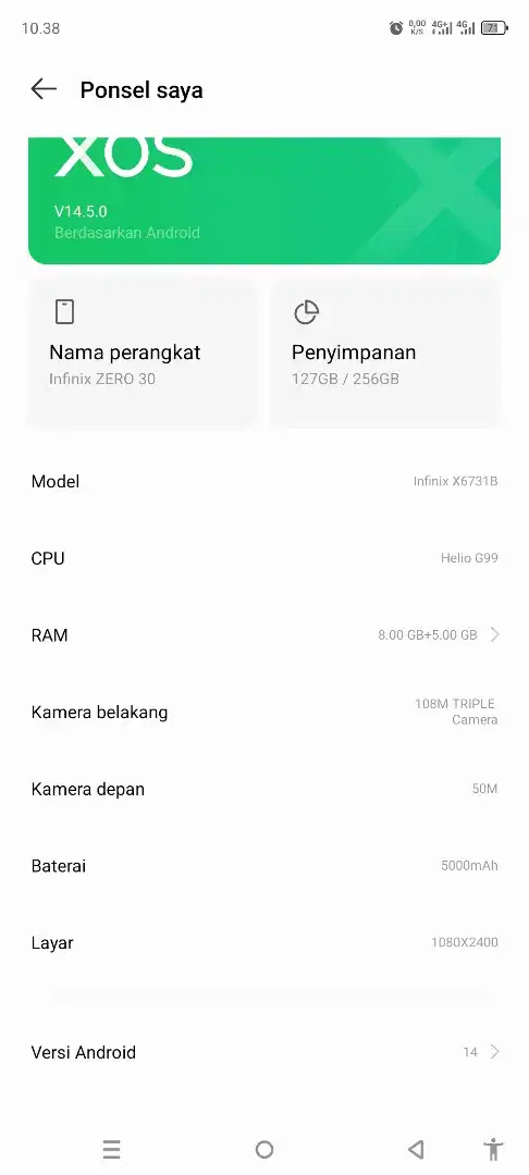 Jual infinix zero 30 minus kotak