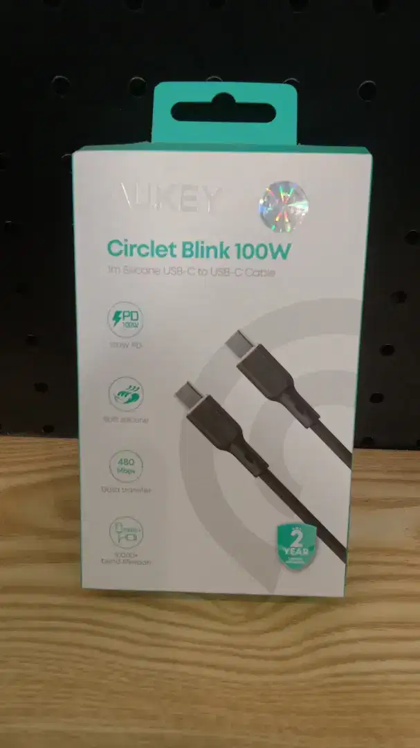 AUKEY USB C To C 100W Silicone 1 Meter CB-SCC101