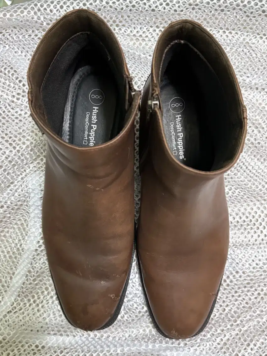 Sepatu Hush Puppies Chelsea Boots Leather Waterproof Men size 45