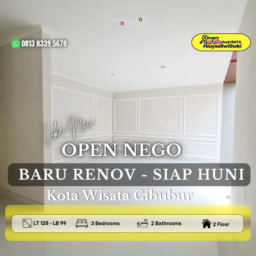 RUMAH KOTA WISATA]CIBUBUR,BEKASI,BOGOR,DEPOK,BSD,JAKARTA SELATAN,TEBET