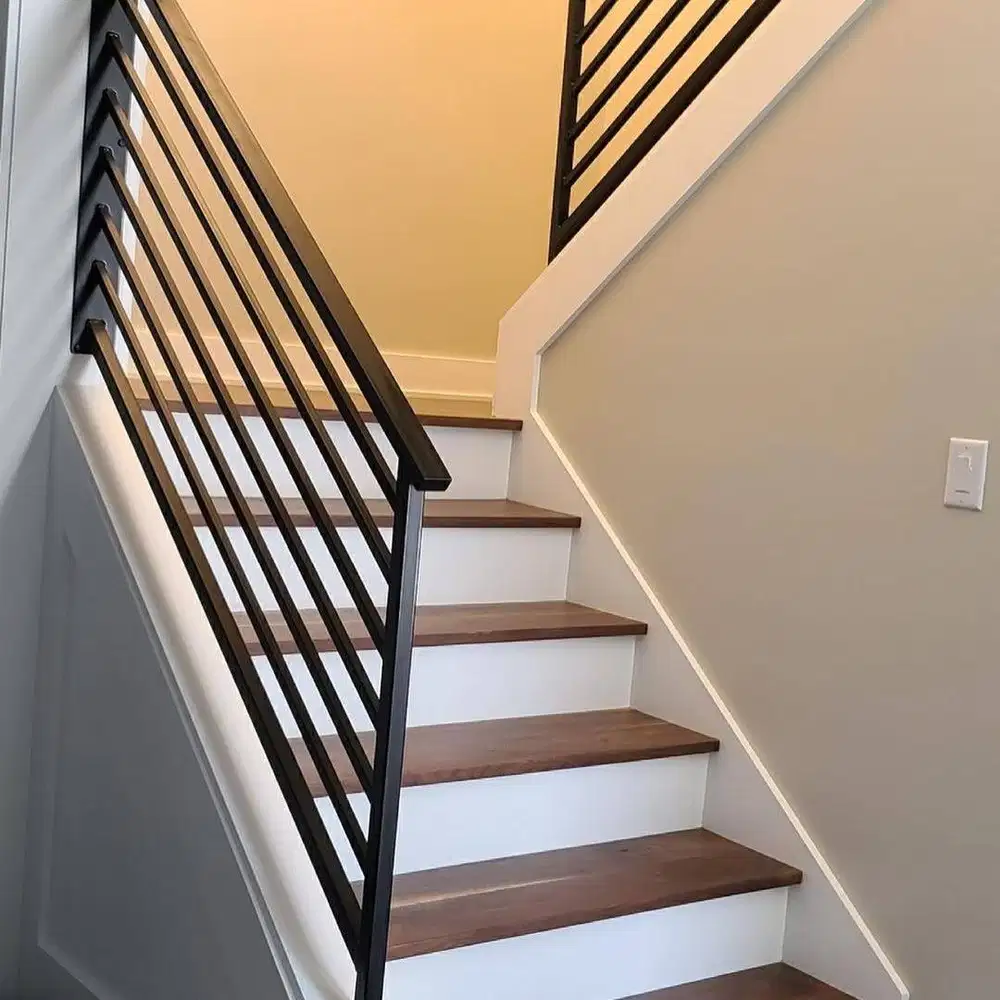 realing  tangga pegangan kayu minimalis