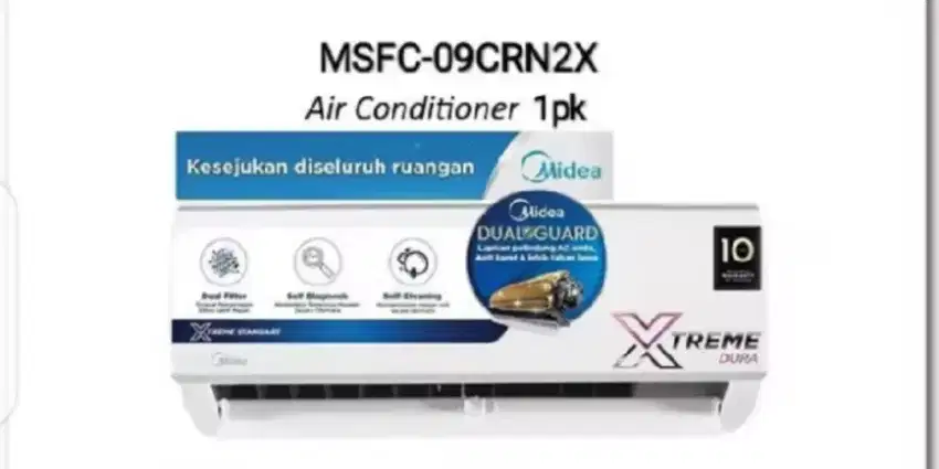 AC Midea 1PK MSFC-09CRN2X Baru Garansi ada 6 unit Borongan