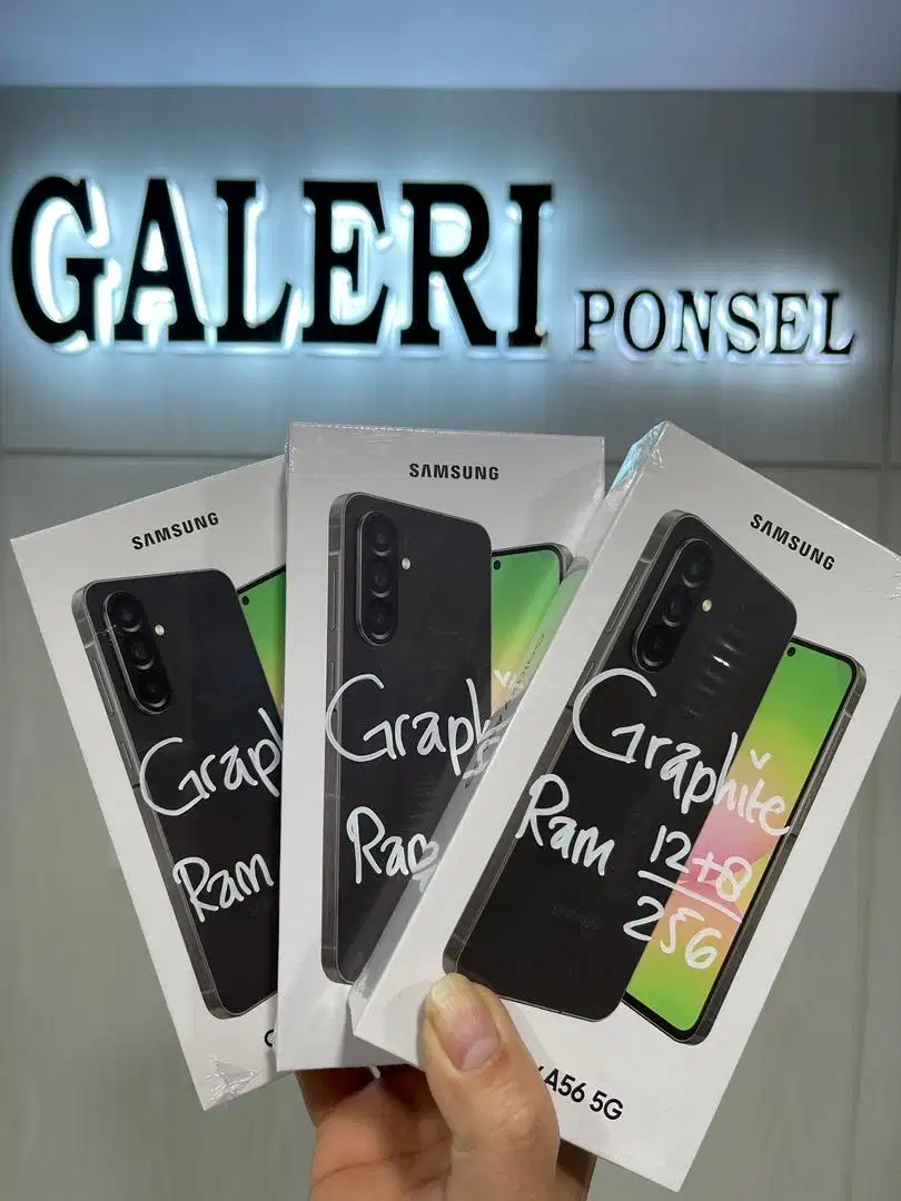 Baru...Samsung A56 5G Ram 12/256 (Warna : Black,Grey,Pink,Olive)