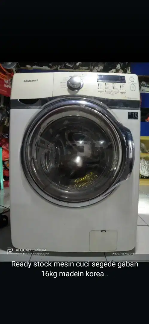 Mesin cuci frontloading LG 16kg inverter hemat daya ,normal siap pakai