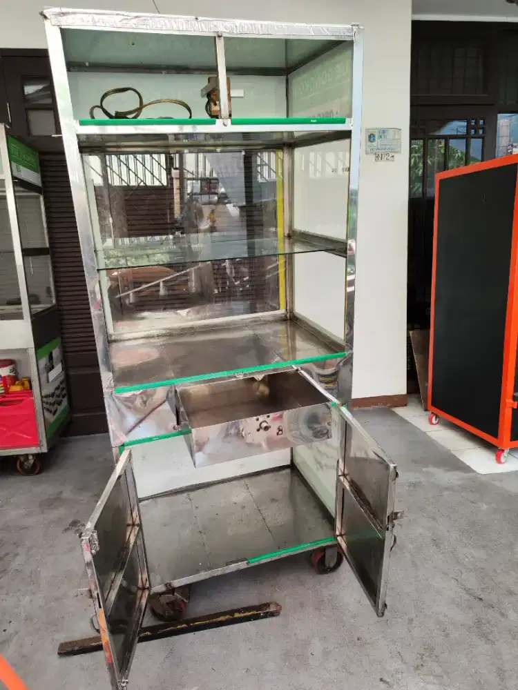 Estalase / gerobak full stainless