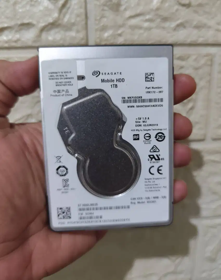 Seagate Mobile HDD 1TB Harddisk Laptop 2.5 inch Bisa jadi HDD External
