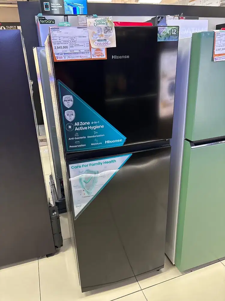 Lemari es Hisense 233L bisa cicilan