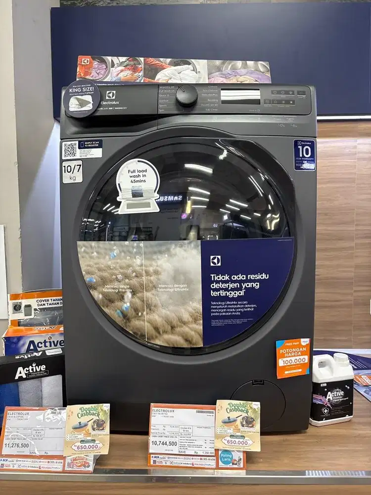 Mesin cuci Elektrolux wash and dry bisa cicilan