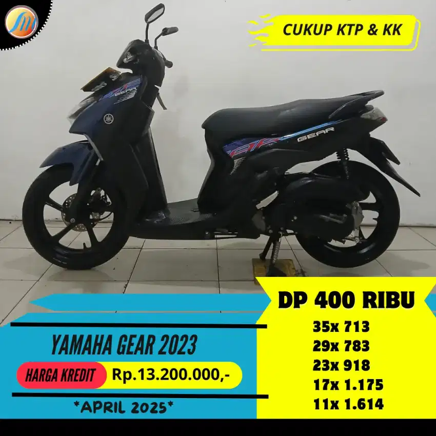 DP CUMA 400RIBU YAMAHA GEAR 2023 ANGSURAN SANGAT RINGAN FREE SERVIS