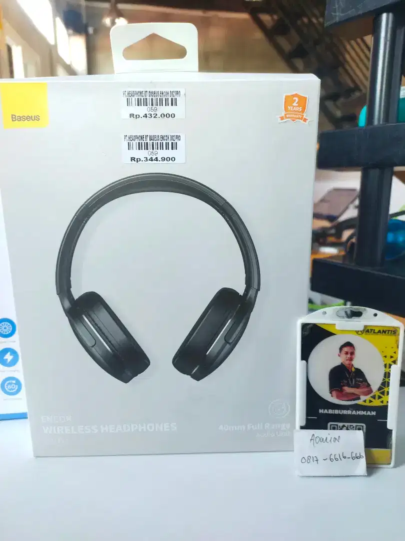 HEADPHONE BLUETOOTH BASEUS ENCOK | ATLANTIS DAHSYAT