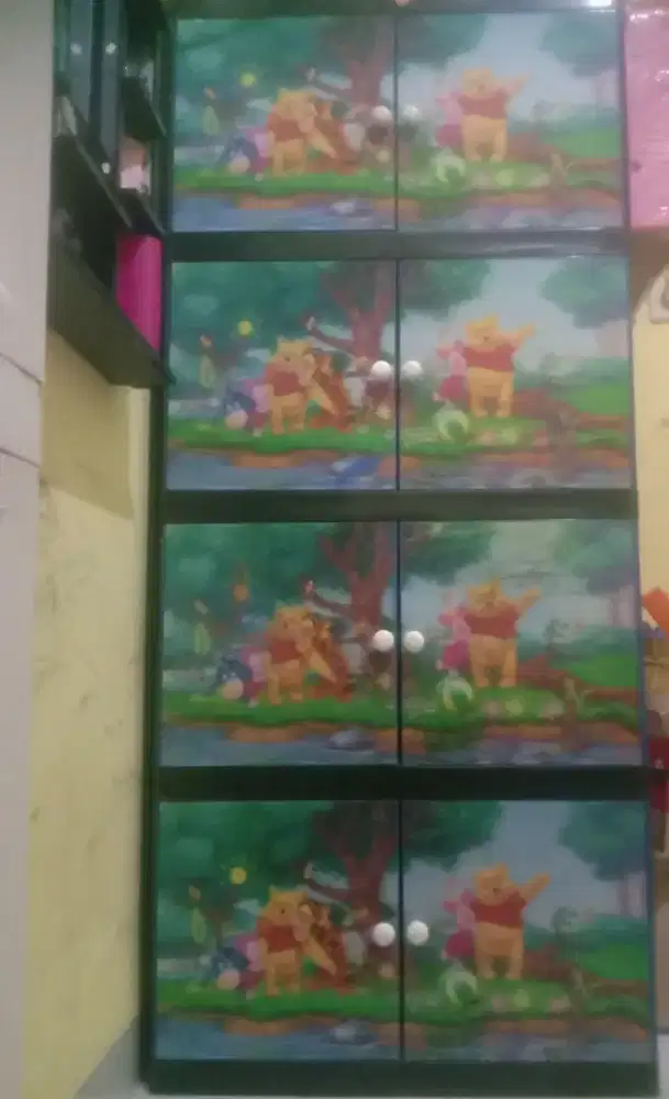 Lemari plastik 4 pintu jumbo