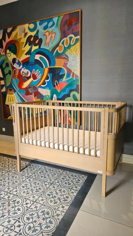 Box Boks Tempat Tidur Baby Bayi Anak Kayu Crib Rovega Preloved