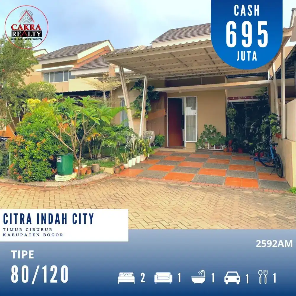 Rumah RE Platinum Siap Huni 80/120 di Citra Indah City