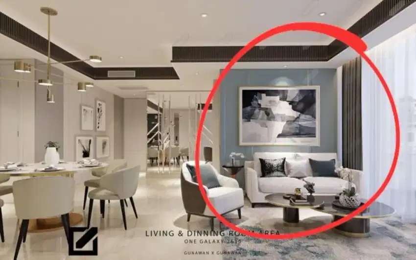 Dijual Unit 3BR Full Furnished One Galaxy Residence – Lantai Tinggi