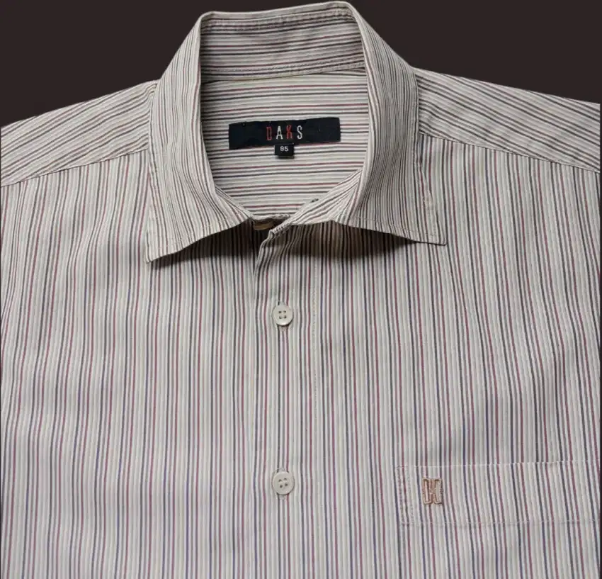 KEMEJA DAKS MOTIF SALUR SIZE : L (LD110, P71)