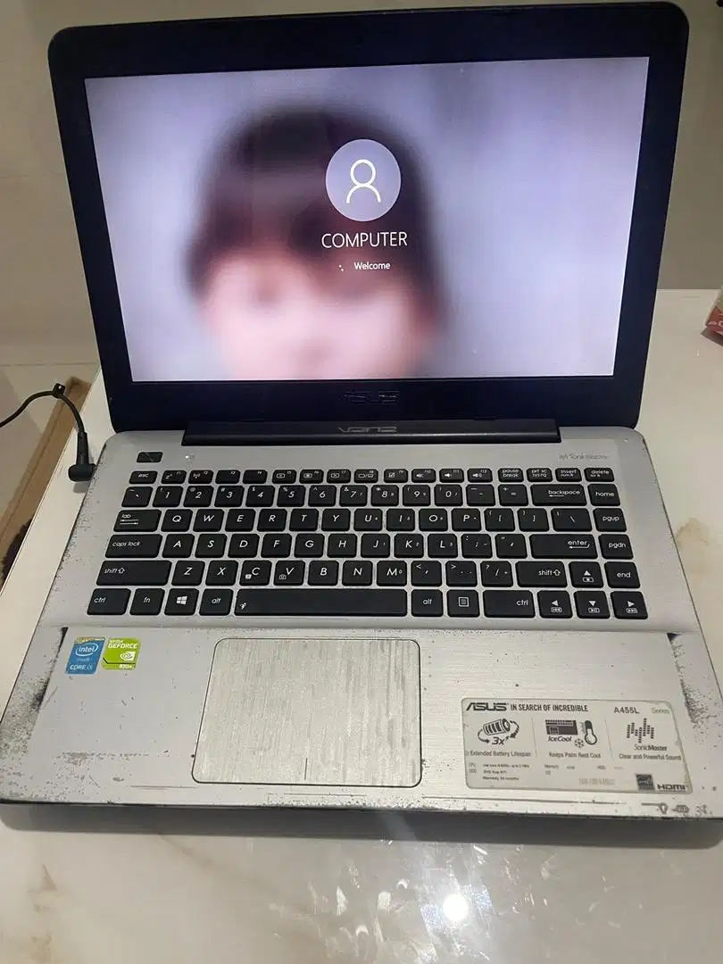 Jual laptop Asus A455L Core i5