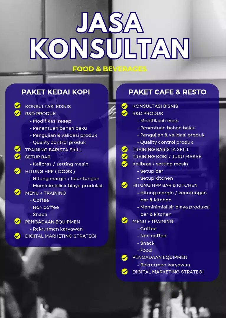 Konsultan cafe resto