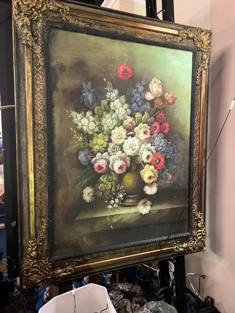 lukisan bunga klasik italy