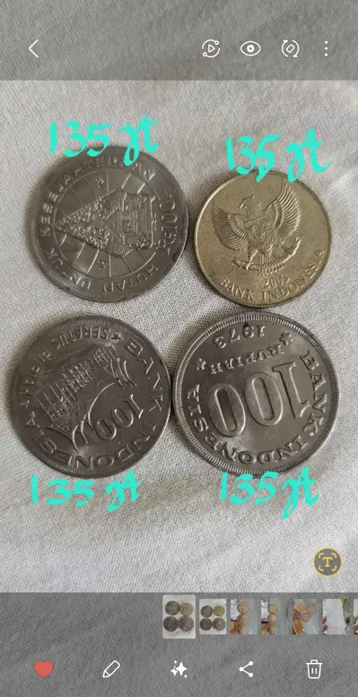 Uang koin Kuno Indonesia