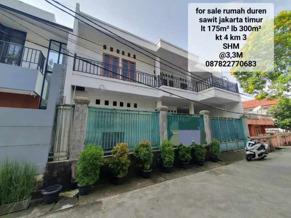 Jual rumah murah strategis durensawit tol jor jagorawi jakarta timur