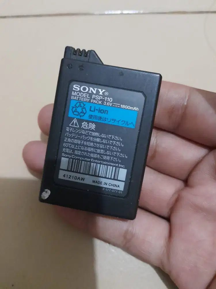 Jual Batre Original mesin Asli untuk tipe PSP FAT bukan Slim