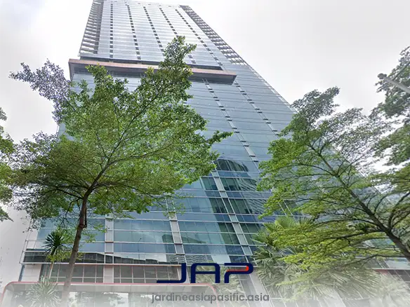 Sewa Kantor Cyber 2 Luas 284 M2 Bare Strategis di Kuningan Dekat Halte