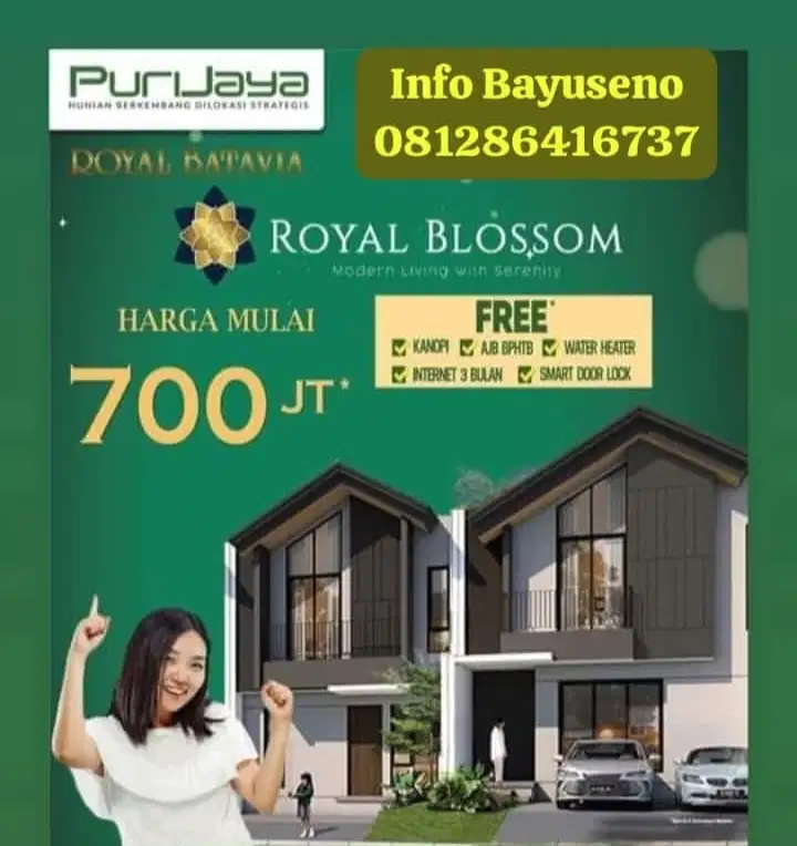 Tangerang cluster blossom royal Batavia dp18x