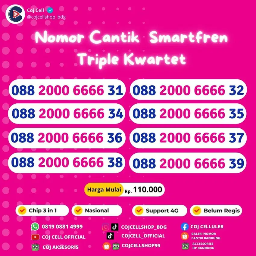 NOMOR CANTIK SMARTFREN