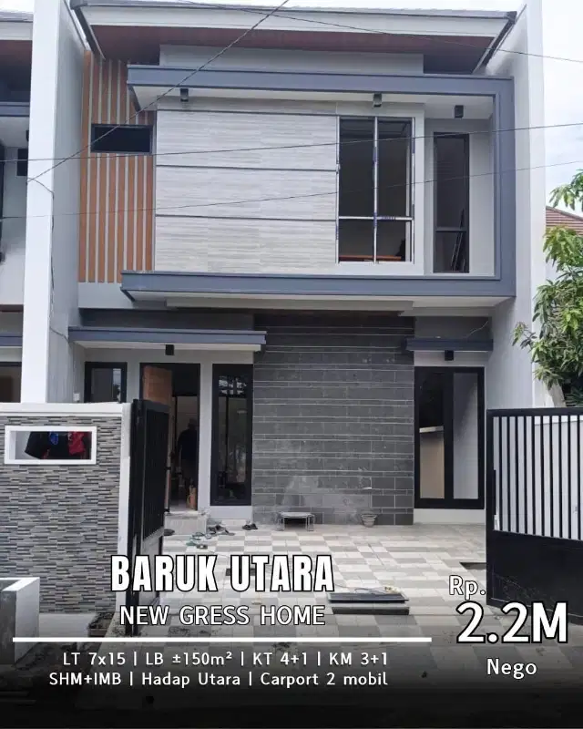 New project Baruk Utara dkt UPN Rungkut Merr Semolowaru