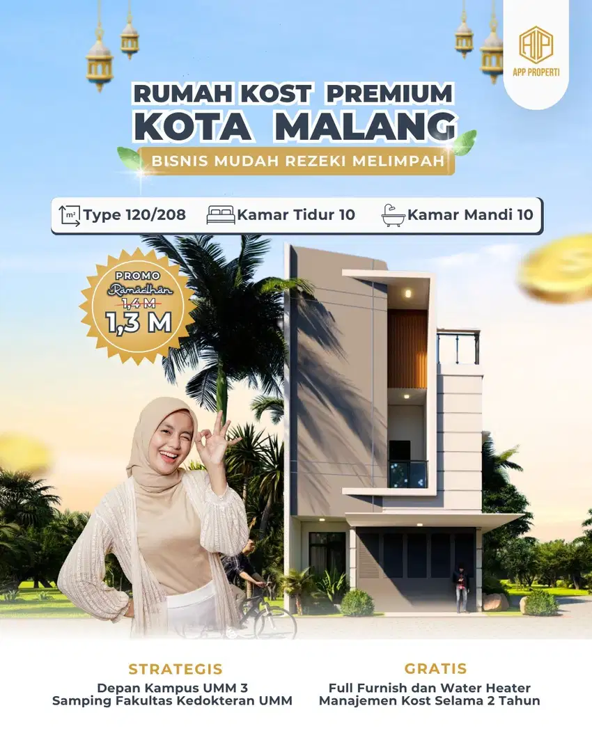 Jual Kos Malang Eksklusive 10 Kamar Depan Kampus UMM 3