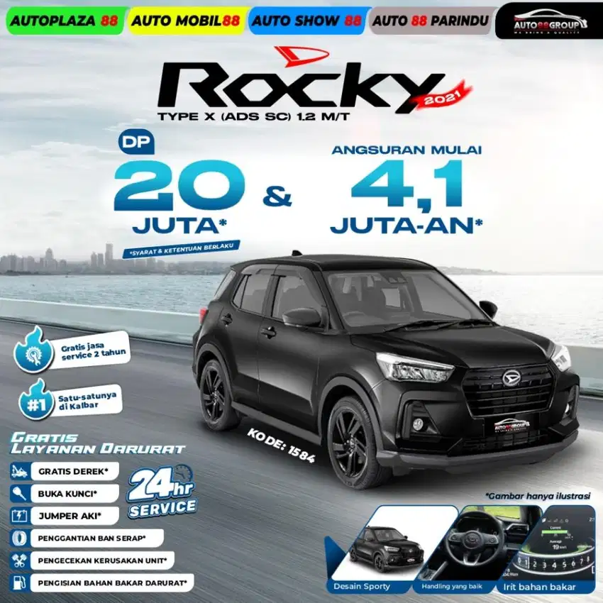 DAIHATSU ROCKY (HITAM) TYPE X 1.2 M/T (2021)