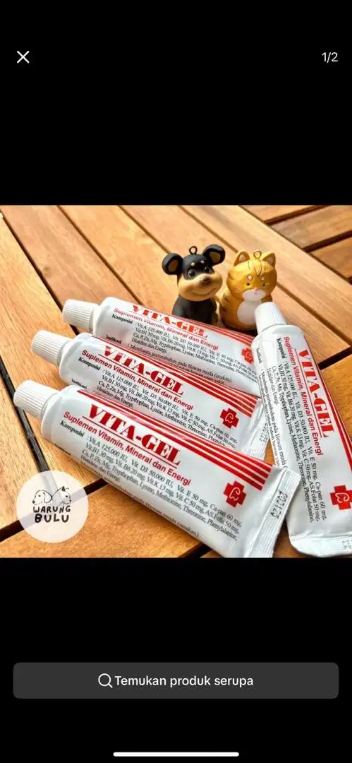 VITAGEL HAMSTER DAN KUCING isi 4 buah