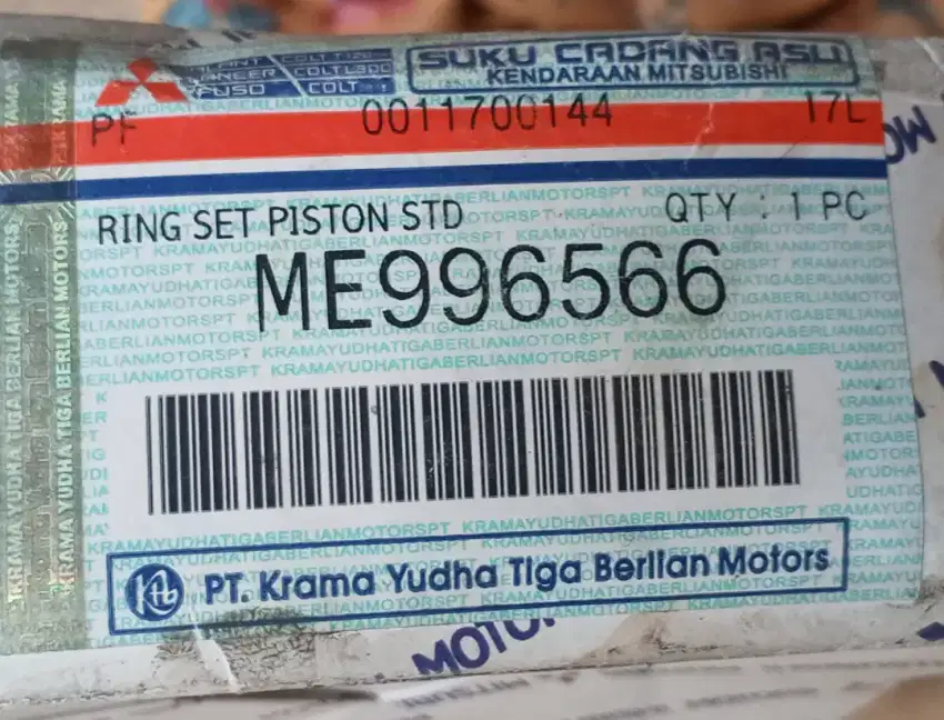 Ring set piston STD Mitsubishi Canter PS.110 PS 120