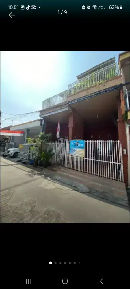 Di jual rumah siap hini 2 lantai,5 m ke masjid ,10 menit tol timur
