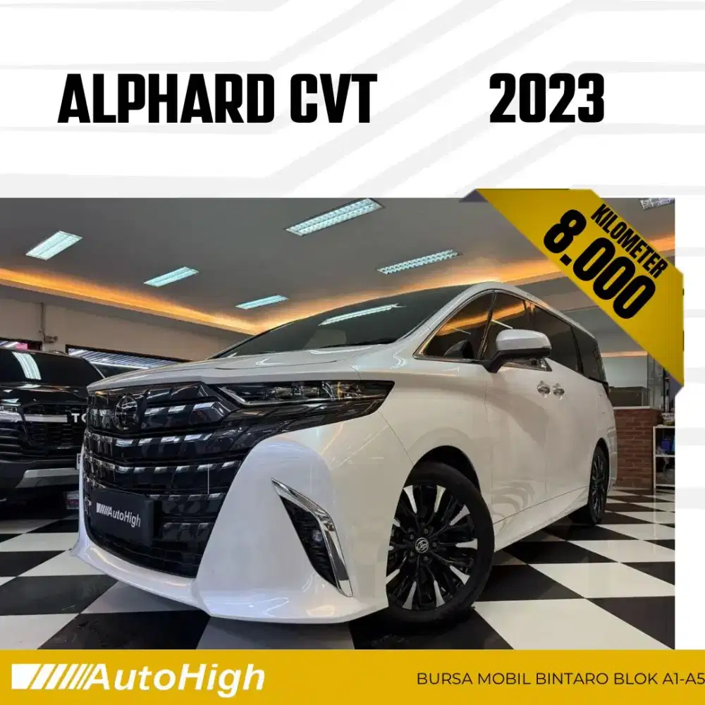 DP10% [Km8.000] Alphard G CVT 2023 White / Hybrid Reg 2024 #AUTOHIGH