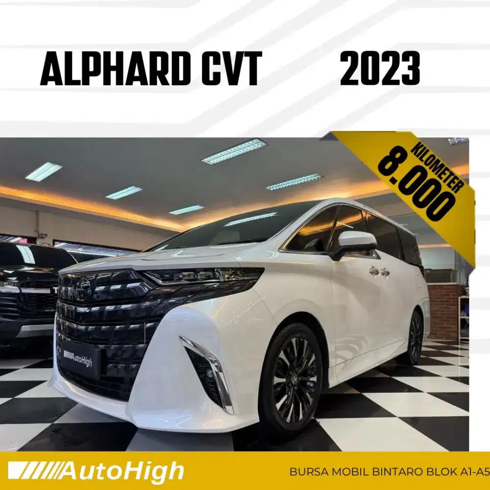 DP10% [Km8.000] Alphard G CVT 2023 White / Hybrid Reg 2025 #AUTOHIGH