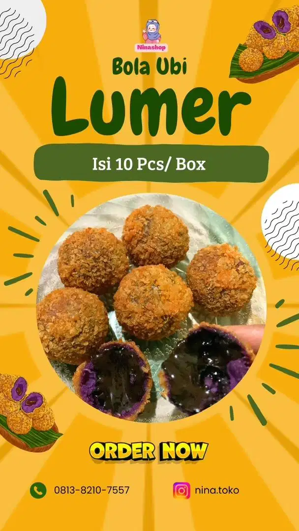Open Reseller Bola Ubi Lumer / Bola Ubi Cokelat