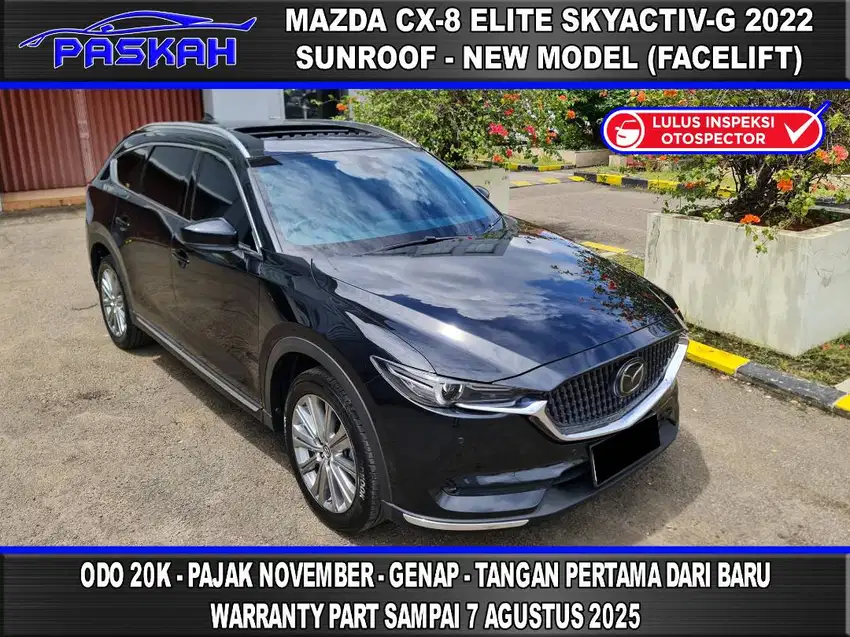 SUNROOF Odo=20k PAJAK=NOVEMB BUNGA=4.5% Mazda CX8 Elite 2022 CX 8 2022