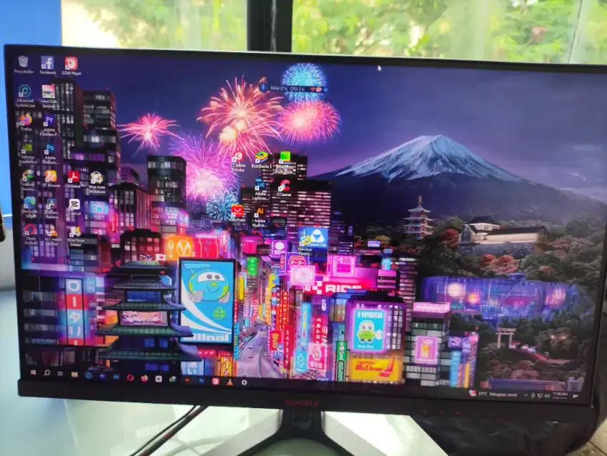 Monitor PC Komputer Gaming Koorui 24e4 + Monitor Samsung