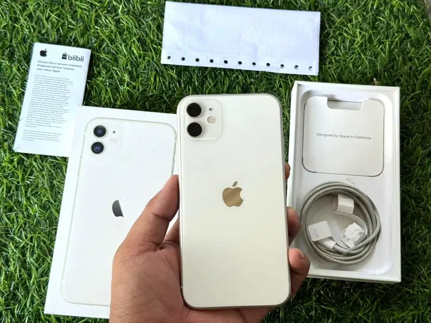 Jual / TT iPhone 11 128Gb iBox Putih Fullset Istimewa