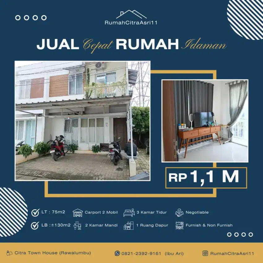 Turun Harga 1.3 M dijual hanya 1 M