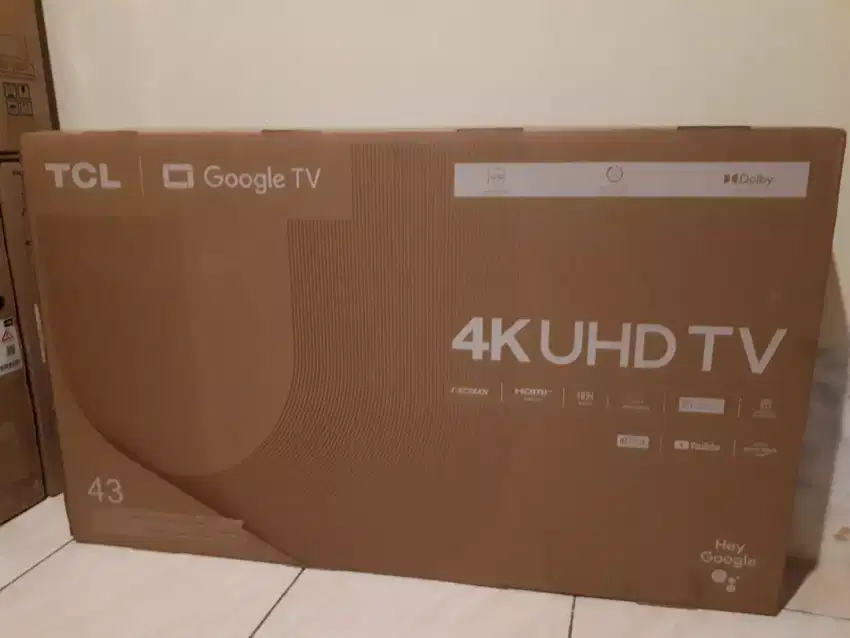 Tcl google tv 43 inch 43V6B layar 4K UHD