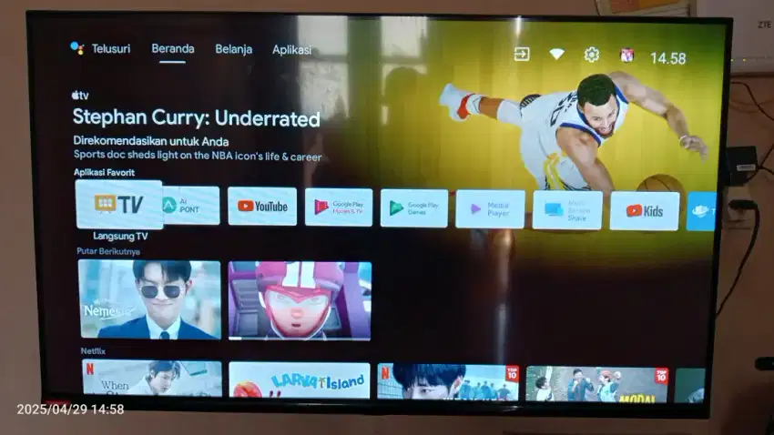 Dijual Smart TV Android LED Changhong 43Inc