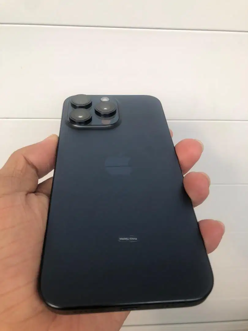 Iphone 15 Promax 256 Blue Titanium Fullset Mulus