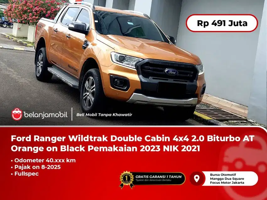 Ford Ranger Wildtrak Double Cabin DC 4x4 2.0 Biturbo AT 2023 NIK 2021