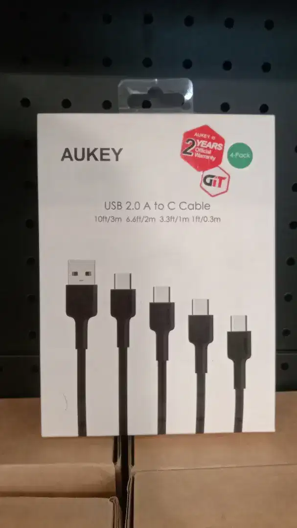Kabel Charger Aukey CB-CMD39 USB A to C 2M